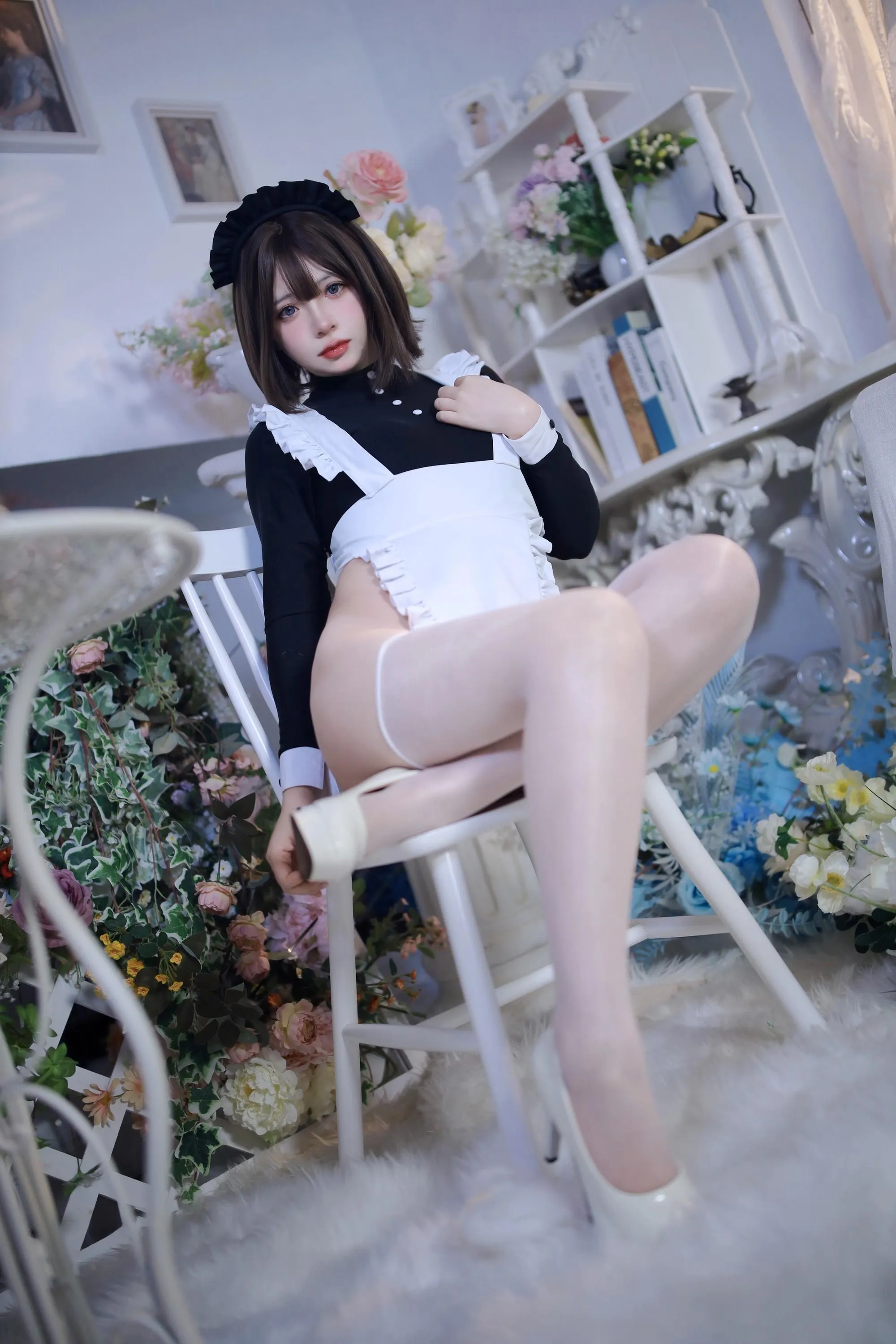 疯猫ss – NO.137 少女衣橱 连体女仆装 [58P]插图2